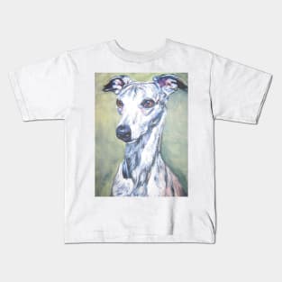 Whippet Fine Art Painting Kids T-Shirt